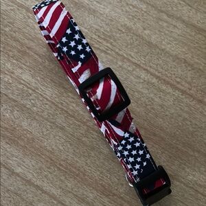 Patriotic Dog Collar with American Flag Design